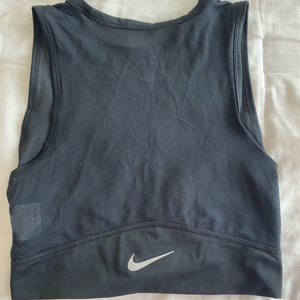 Nike Black Mesh Crop Top